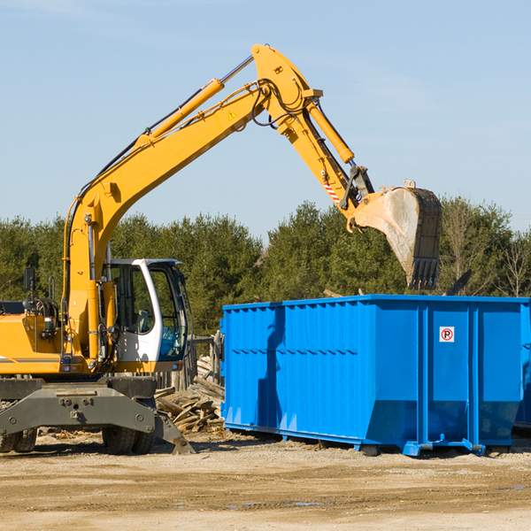 are there any restrictions on where a residential dumpster can be placed in Olaton